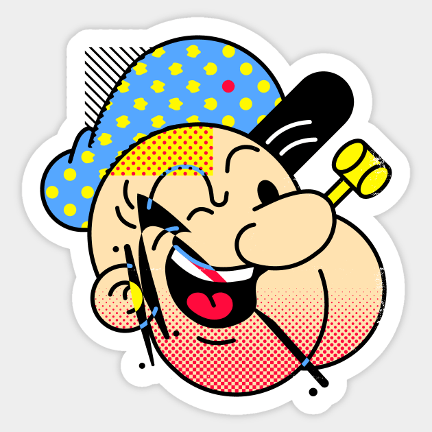 Pop-eye Sticker by metalsan